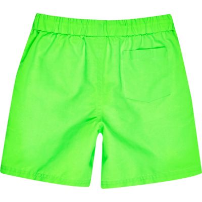 Boys neon green swim shorts